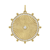 Cassandane Mega Diamond Sun Medallion