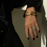 Milano Alternating Diamond Pinched Link Bracelet