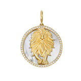 Gold and diamond interchangeable charm