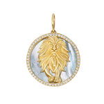 Gold and diamond interchangeable charm