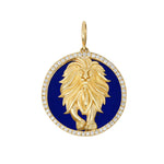 Gold and diamond interchangeable charm