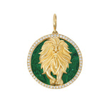 Gold and diamond interchangeable charm