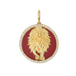 Gold and diamond interchangeable charm