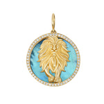 Gold and diamond interchangeable charms