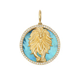 Gold and diamond interchangeable charms