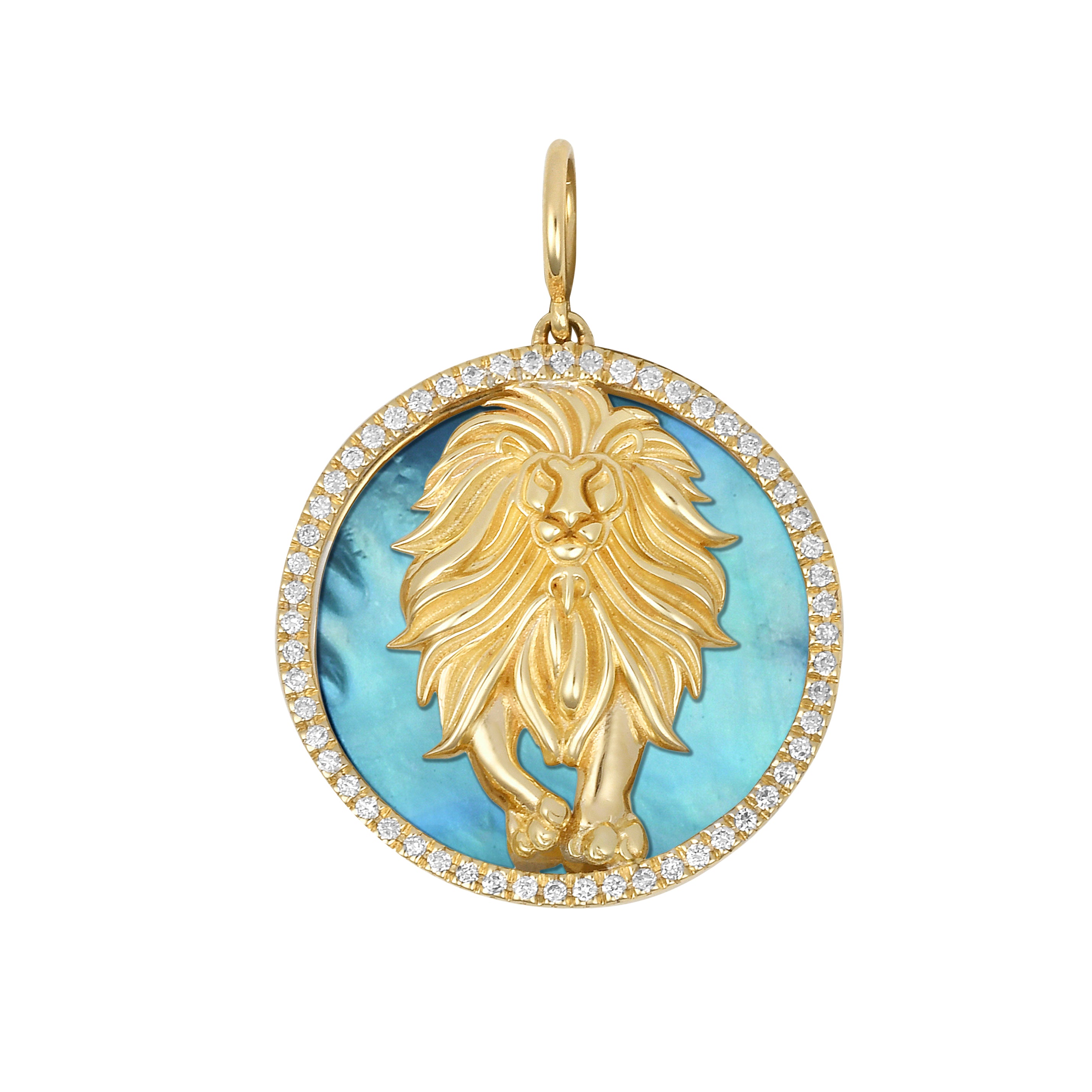 Gold and diamond interchangeable charms