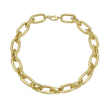 Gold chain on a white background