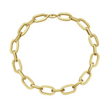 Gold chain on a white background