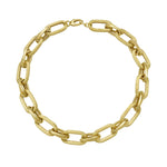 Gold chain on a white background