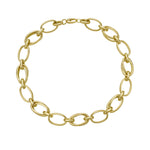 Italian made Gold chain on a white background