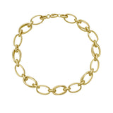 Italian made Gold chain on a white background