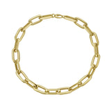 Gold chain on a white background