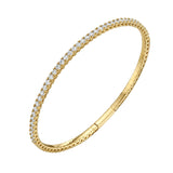 Diamond 2mm Flexible Bangle