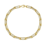 Milano Full Diamond Pinched Link Chain