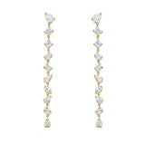 Fancy Cut Drop Earrings
