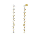 Fancy Cut Drop Earrings