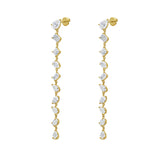 Fancy Cut Drop Earrings