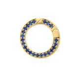 Sapphire Push In Connector Clasp for Chains