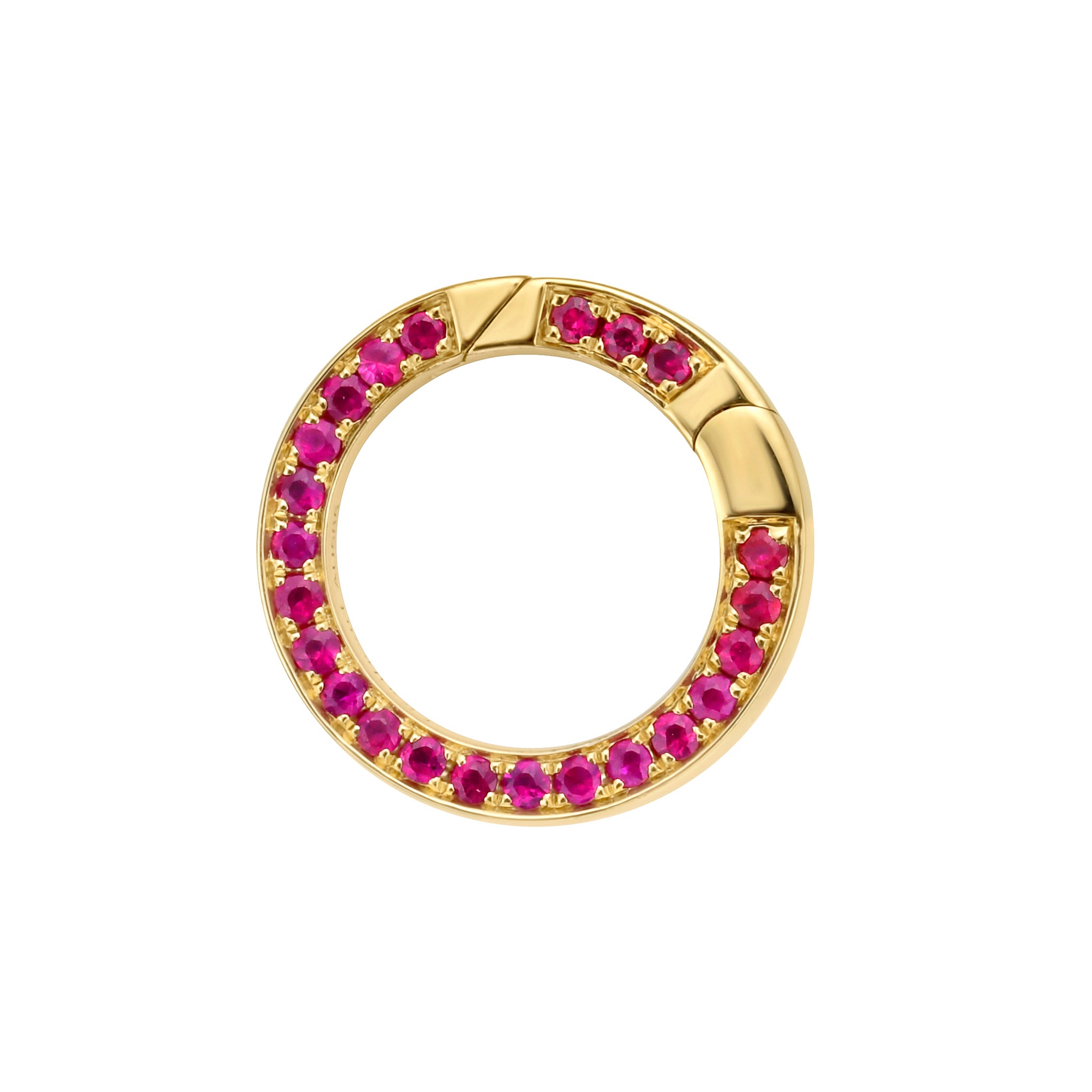 Ruby Push In Connector Clasp for Chains