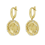 Gold Zodiac Dangle Earrings