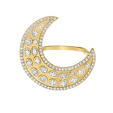 Måneskin Diamond Moon Ring