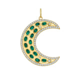 Emerald and Diamond Star Charm