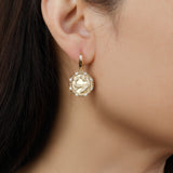 Gold Zodiac Dangle Earrings