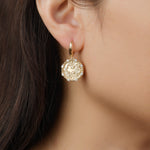 Gold Zodiac Dangle Earrings