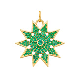 Emerald Star Charm