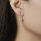 Lumière Star Dangle Post Back Earrings