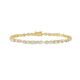 Fancy Cut Diamond Tennis Bracelet