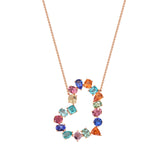 Multi Tourmaline Heart Necklace