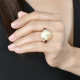 Opal and Cushion Cut Spinel Cocktail Ring