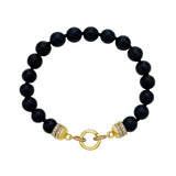 Bead Matte Onyx Bracelet