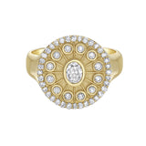 Serenity Diamond Signet Ring