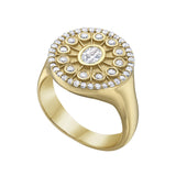 Serenity Diamond Signet Ring