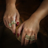 Aurelia Ruby and Diamond Stackable Ring
