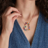 Multi Tourmaline Heart Necklace