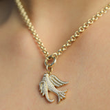 Lovey Baby Bird Diamond Charm