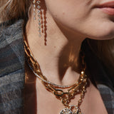 Fancy Cut Drop Earrings