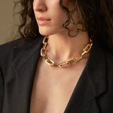 Large Gold Chunky Paperclip Chain