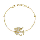 Lovey Diamond Baby Bird Bracelet