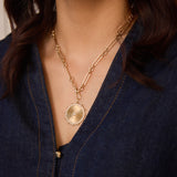 Cassandane Large Diamond Sun Medallion