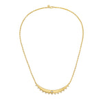 Lionheart Aurelia diamond bar necklace in 14K gold with diamonds - modern heirloom jewelry