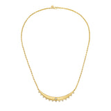 Lionheart Aurelia diamond bar necklace in 14K gold with diamonds - modern heirloom jewelry