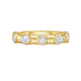Lionheart Aurelia diamond stackable ring in 14K gold with fancy diamonds — timeless fine jewelry band