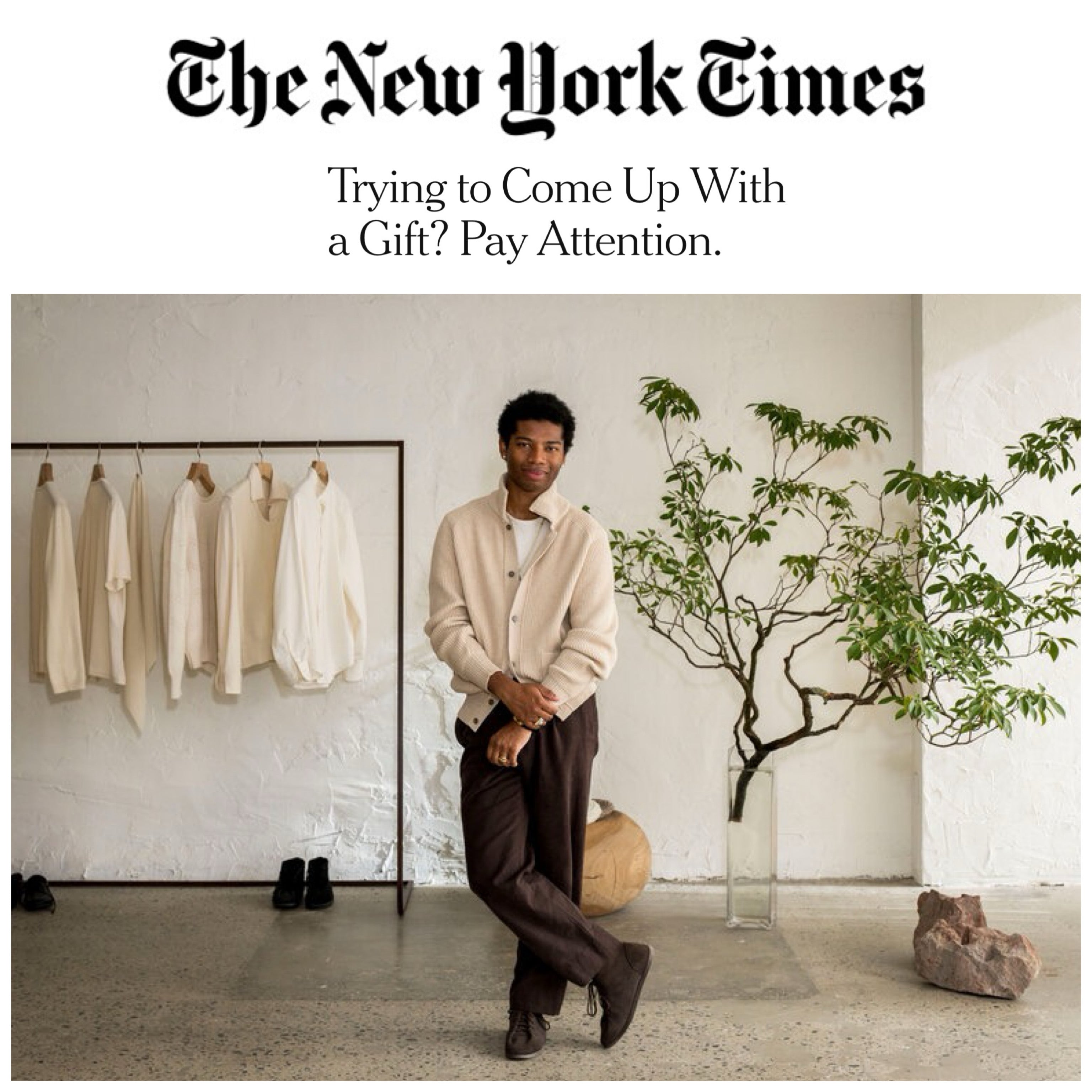 The New York Times: Trying to Come Up With a Gift? Pay Attention.