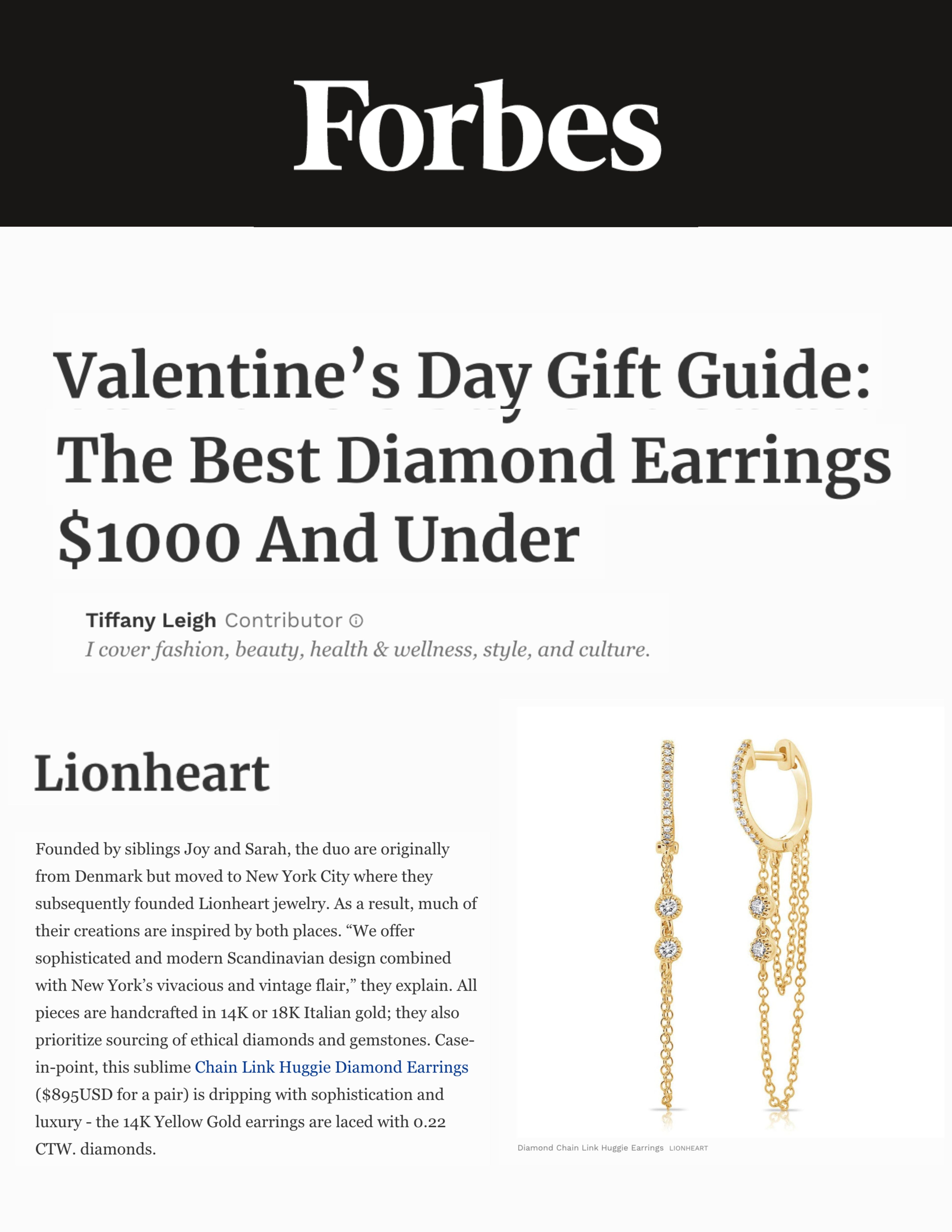 Valentine’s Day Gift Guide: The Best Diamond Earrings $1000 And Under