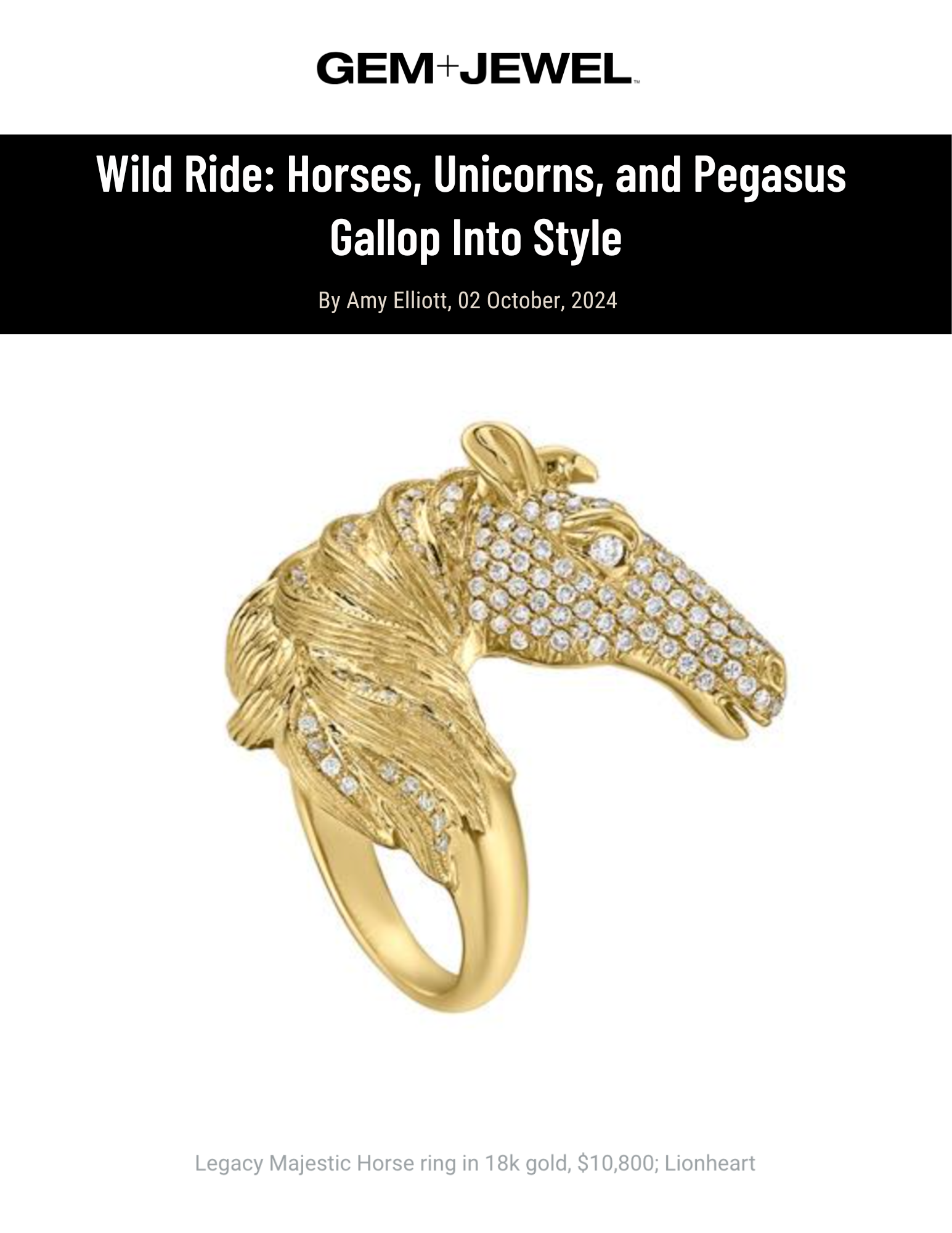 Wild Ride: Horses, Unicorns, and Pegasus Gallop Into Style