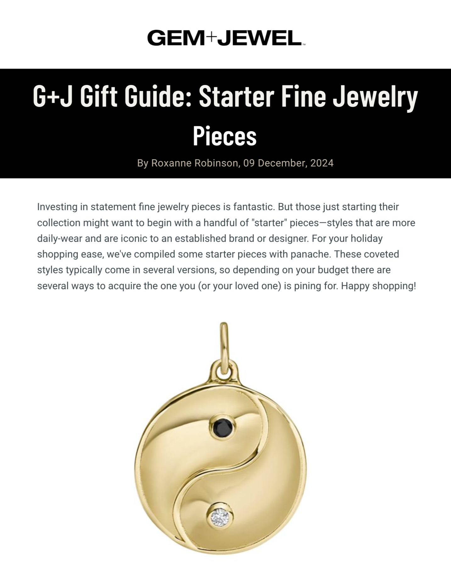 Gem + Jewel: Starter Fine Jewelry Pieces